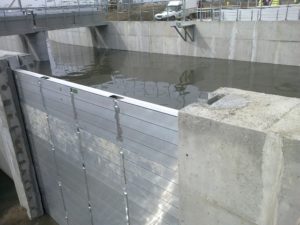 Bucharest Stoplog flood barriers protection